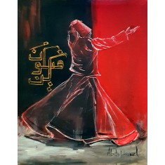 Abdul Hameed, 18 x 24 inch, Acrylic on Canvas, Figurative Painting, AC-ADHD-076
